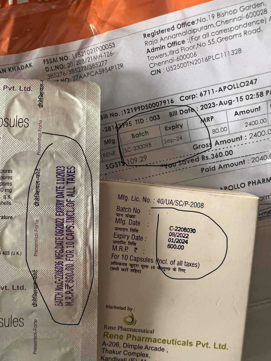 Kasam Shaikh - Microsoft MVP 🇮🇳 AI ☁ (@kasamshaikh) on Twitter photo Hey <a href="/ApolloPharmacy/">Apollo Pharmacy</a>, making online orders from your app is risky. Just received a medicine with mismatch batch number & expiry date, as mentioned in invoice. Calling on number mentioned in invoice was not at all helpful. Hey <a href="/ApolloPharmacy/">Apollo Pharmacy</a>, making online orders from your app is risky. Just received a medicine with mismatch batch number & expiry date, as mentioned in invoice. Calling on number mentioned in invoice was not at all helpful.