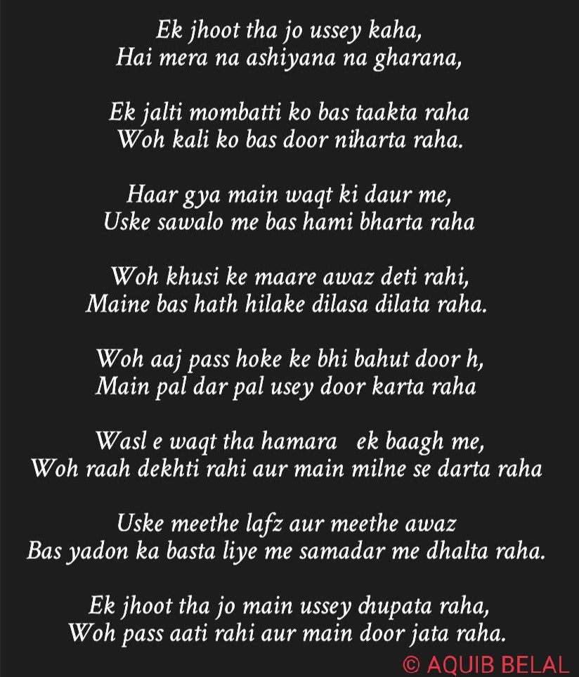 abk_star's tweet image. A found this #urdu nazm in my notes. 

A read please 🤌? 

#readwrite #insight