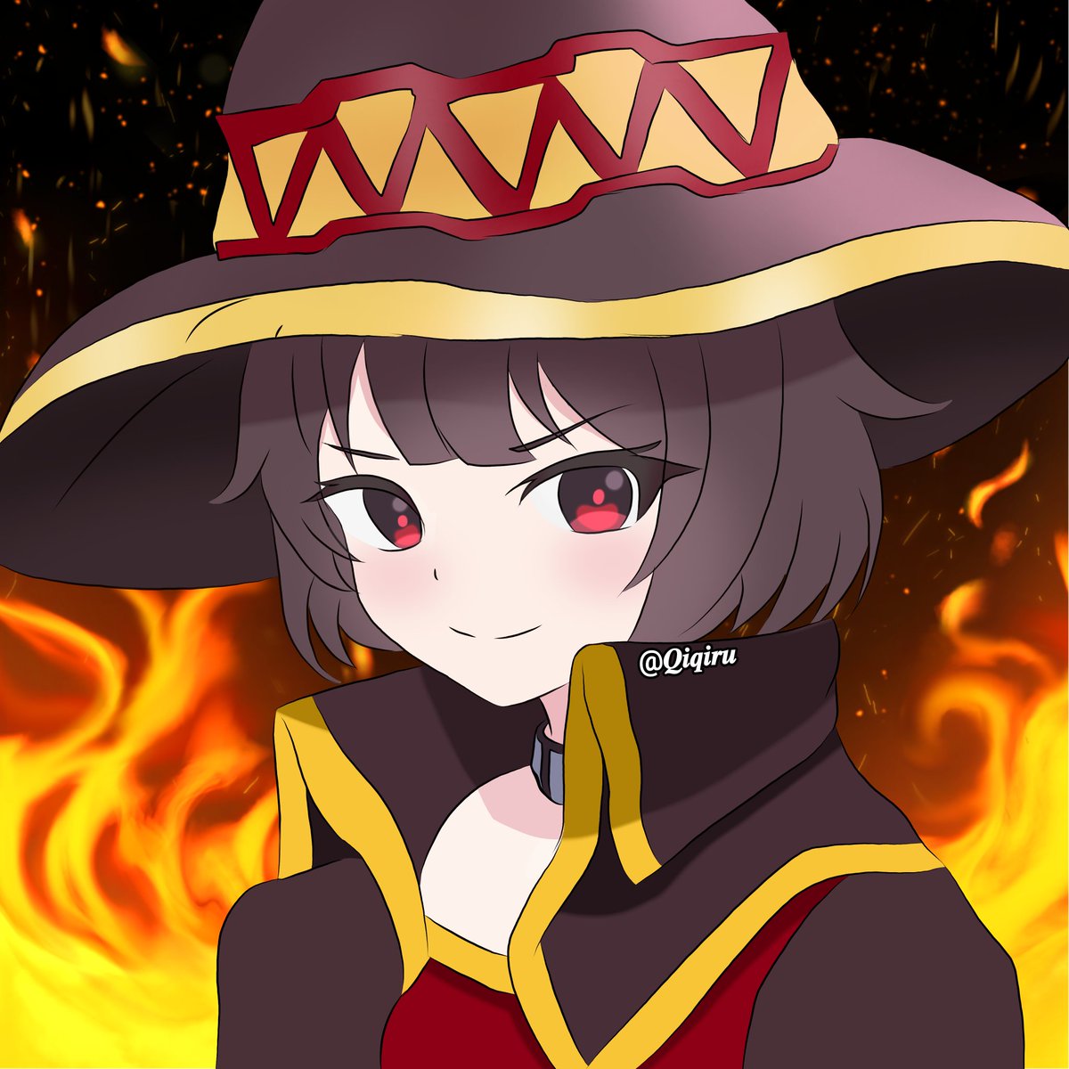 Qiqiiru's tweet photo. #anime #animeart #megumin #meguminkonosuba #meguminart #animepaint #animedraw #animepainting #animedrawing #meguminpaint #megumindrawing #ibispaintx #ibispaint #explsion https://t.co/zBLkfE0RGh