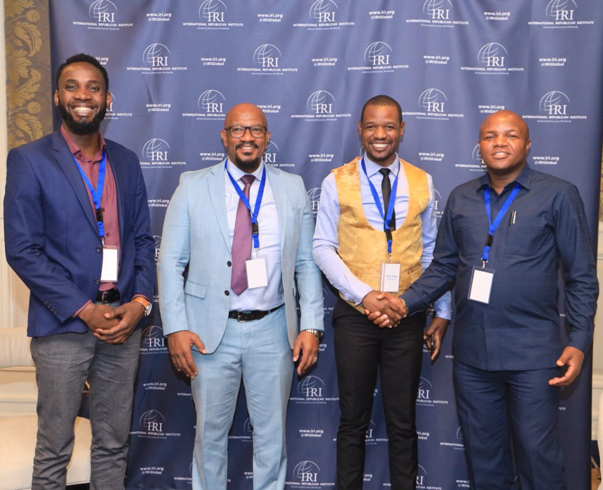 DnOrogo's tweet photo. The @civic_voices team led by the project lead @thedoncollins and @HEFMwangangi Deputy Governor Machakos County at the @IRIglobal Technology and Democracy Africa Regional Workshop in Nairobi https://t.co/wsWVRCDADt
