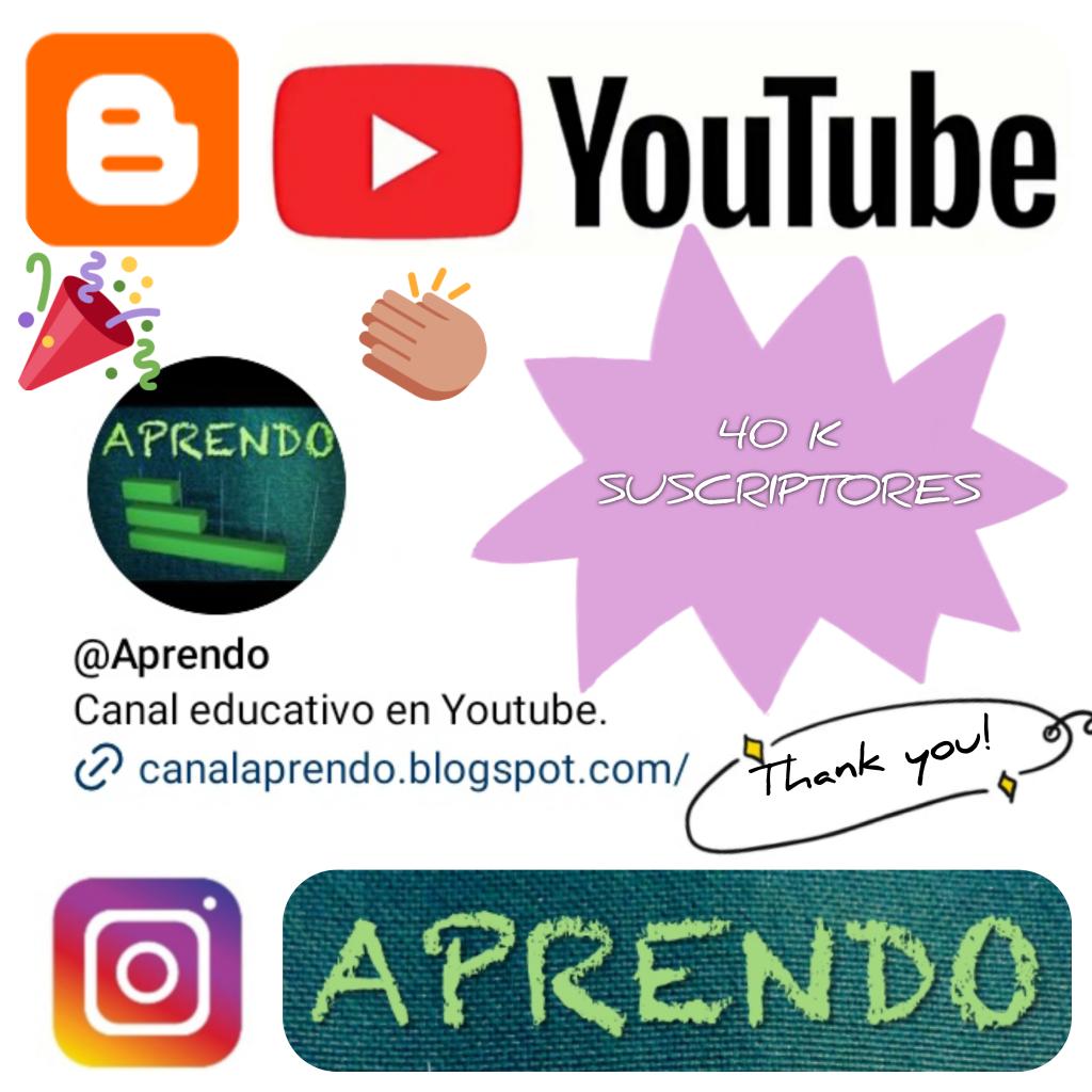 Aprendo10's tweet photo. Hemos alcanzado los 40.000 suscriptores en nuestro canal de @YouTube 

Muchísimas gracias a todos

@YTCreadores @YouTubeCreators #Aprendo https://t.co/ukqArqrgpW
