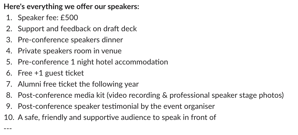 Heads up!
I'm reviewing #WTSFest London speaker pitches this week 🙌🏽
If you've been putting it off, this week is THE week to get your name in the mix 🌟
---
Details &amp; form can be found here:
forms.gle/sW47idKjAa5DkC…
