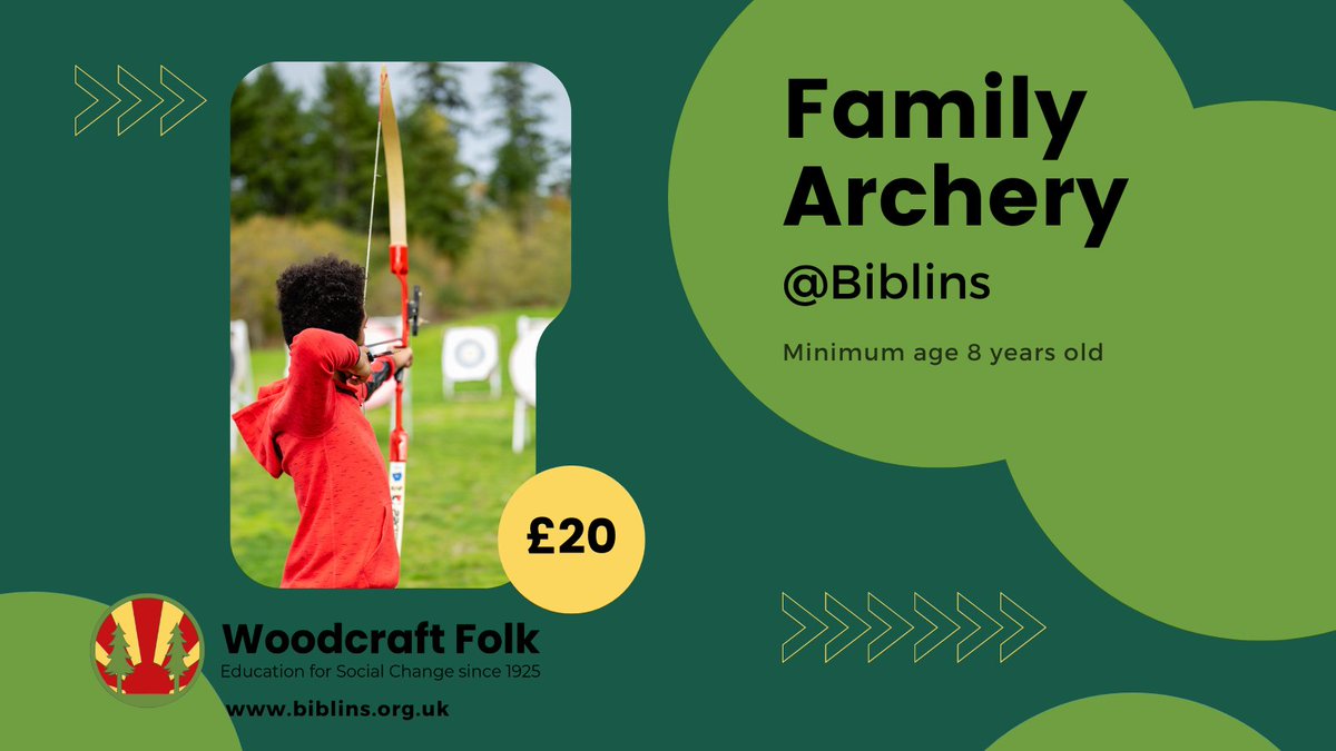 🎯 Tuesday 22 August 1000-1130
🎯 Tuesday 29 August 1000-1130

Minimum age 8 years old. £20 per person per session. Please book at the Warden’s Cabin. Last bookings taken at 0900 on the morning of the activity.

 #thingstodowiththekids #summerholidays #visitdeanwye