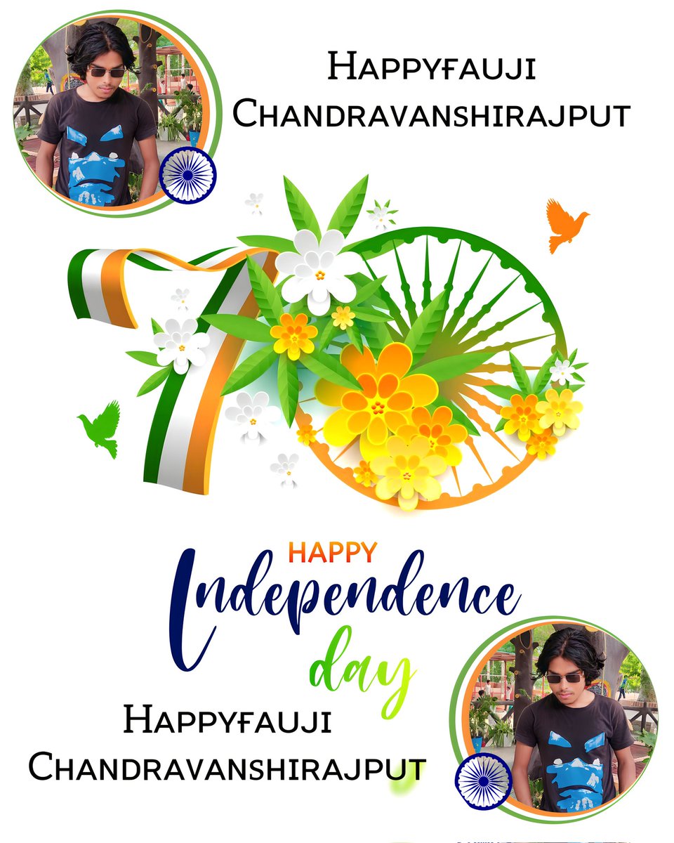 HappyOfficial0's tweet photo. 👑🇮🇳 Hᴀᴘᴘʏ Iɴᴅᴇᴘᴇɴᴅᴇɴᴄᴇ Dᴀʏ 🇮🇳👑
 
                 🗓️ 15.08.2023 🗓️

देशभक्तों से ही देश की शान है,देशभक्तों से ही देश का मान है,हम उस देश के फूल हैं यारों,जिस देश का नाम हिंदुस्तान है।
#HappyIndependenceDay
#IndependenceDay2023
#happyfaujichandravanshirajput
#HFCR https://t.co/VreS3s70tX
