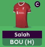 In the first gameweek Bournemouth had the 3rd highest defensive line behind Brighton and Arsenal,

Anyone else confident that they’ll have Salah (C) for GW2??