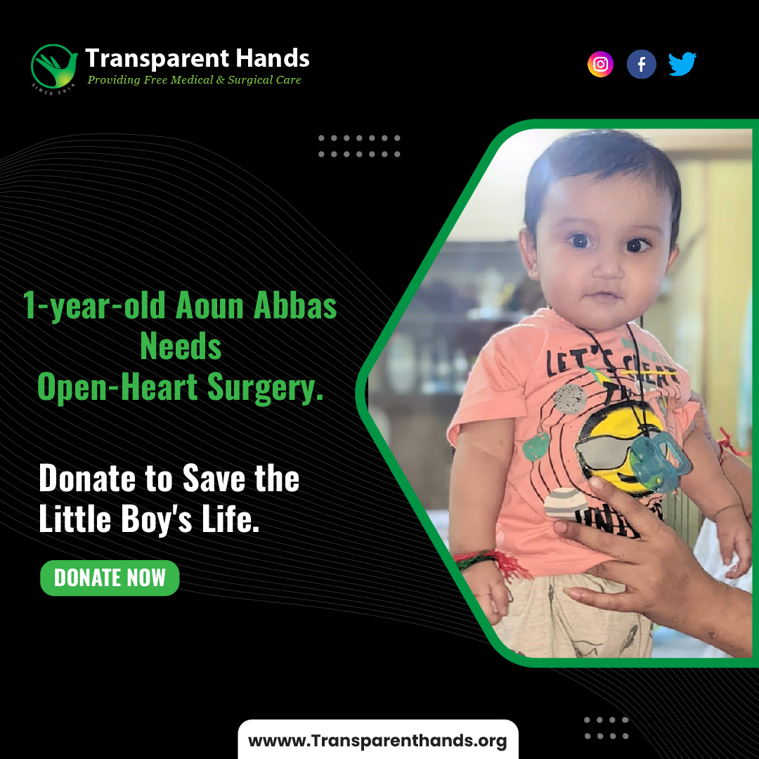 TransparentHand's tweet image. 𝗗𝗼𝗻𝗮𝘁𝗶𝗼𝗻 𝗔𝗽𝗽𝗲𝗮𝗹:
Aoun Abbas is a delicate and innocent boy with a heart full of hopes and dreams. 

Please donate for Aoun&apos;s Open Heart Surgery at transparenthands.org/patients-list/…

#openheartsurgery #helpachild
