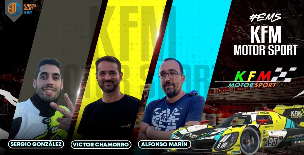 EMS_iRacing's tweet image. Empezamos con el primero del día!
📷 "Con 'K' de kilómetros por conquistar, 'F' de fuerza inquebrantable y 'M' de maestros del volante. ¡Aquí llega @KfmMotorsport ! 📷📷
Bienvenidos al campeonato!