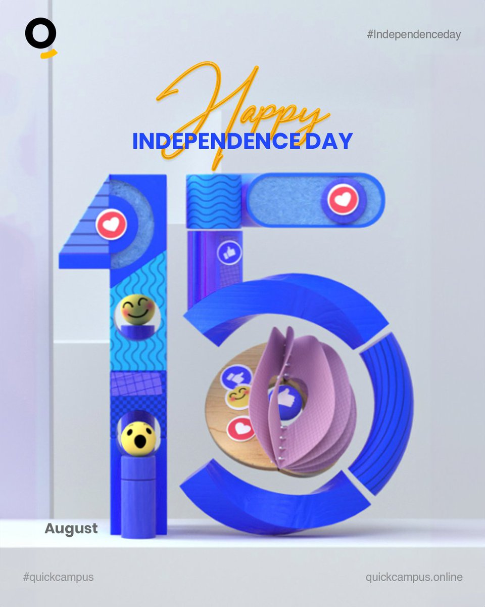 joinquickcampus's tweet image. Knowledge liberates, just like our nation did! Celebrating 77 years of freedom. #QuickCampusPatriotism 
#SchoolSolutions #QuickCampusAdvantage #QuickCampus #QuickCampusLearning #education #school #schoolmanagementsystem #quickcampusonline #quickcampus #Quicktouch #QT