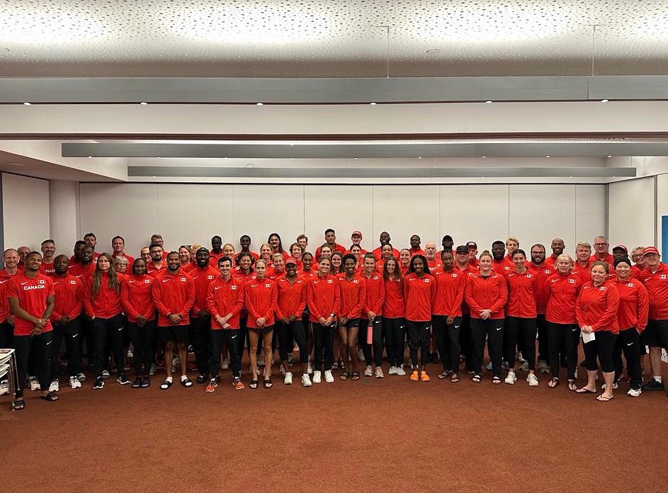 All the members of Team Canada gathered in Spain before heading off to Budapest for the 2023 World Athletics Championships 📸

Tous les membres d'Équipe Canada se sont réunis en Espagne avant de partir pour #Budapest2023 📸

#WorldAthleticsChamps