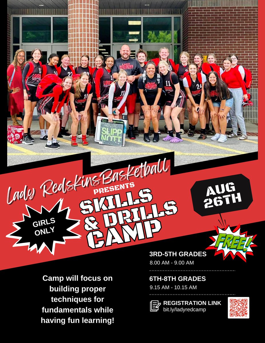 loudonhoops's tweet photo. Please join us for our first skills and drills camp! This is a completely free camp for girls in 3rd grade-8th grade. We can't wait to see you all! 
https://t.co/llgJUSKZ7b
#GBR https://t.co/QSzQH3Eqdz