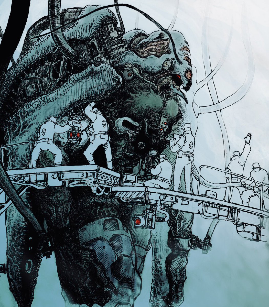 robot mecha science fiction weapon gun cable multiple boys  illustration images