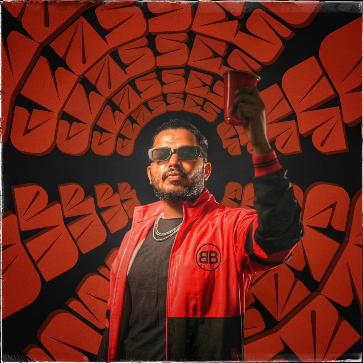 Presenting the artwork for my upcoming single 'Glasses Up,' dropping this month! 🎶🥂 #glassesup #asura #asuramuzic #telugurap #nawabgang