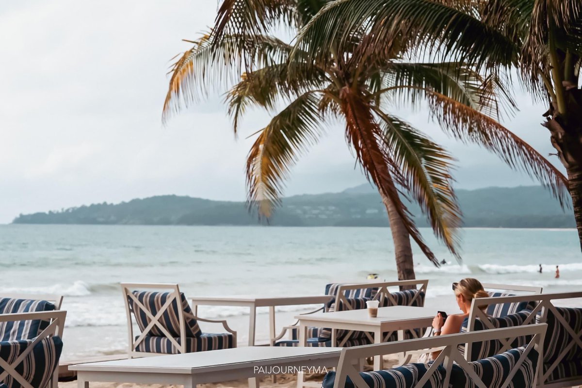 mookkch's tweet photo. Starbaucks on the beach 🌴ในโรงแรมที่แรก และที่เดียวในไทย by Arinara Beach Resort Phuket 🌊 #รีวิวภูเก็ต https://t.co/9ImTKbhAQp