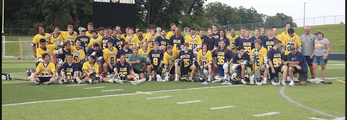 SalineLax's tweet image. Had a blast this Sunday getting SHS lax players (both current students and our alumni core) out on the field for what we hope can be an annual “blue and maize” game.  Thanks guys for showing up in bunches, and thanks to the board for getting it organized.  #SwarmTogether