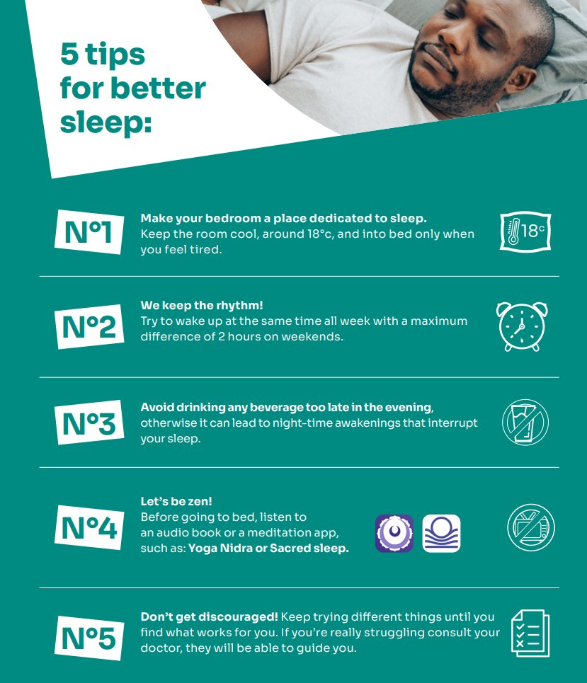 When we think about selfcare sleep is often overlooked, but it is vital to both your physical and mental wellbeing! Here are five tips to get a better nights rest! Read our resource to learn more!

#selfcaresummer #health #sleep #wellbeing 

c3health.org/wp-content/upl…