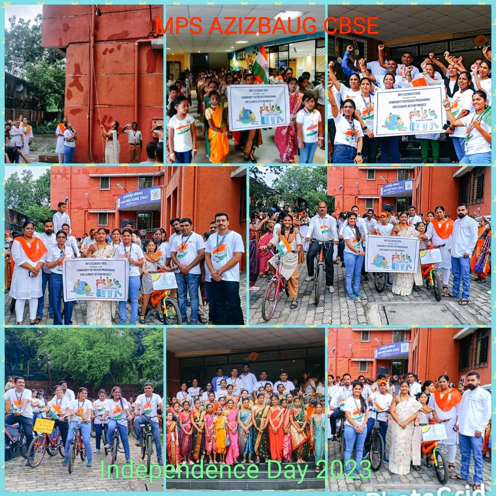 Cycle rally In <a href="/AzizbaugCbse/">MPS Azizbaug CBSE School</a> was a vibrant event with enthusiastic participants pedaling through the city, promoting solutions Globally on <a href="/ClimateActionED/">Climate Action Project</a>, eco-friendly transportation &amp; a healthy lifestyle. <a href="/JenWilliamsEdu/">Jennifer Williams</a>  <a href="/rajeshkankal/">Rajesh Kankal</a> <a href="/koentimmers/">Koen Timmers #climateactionedu</a>