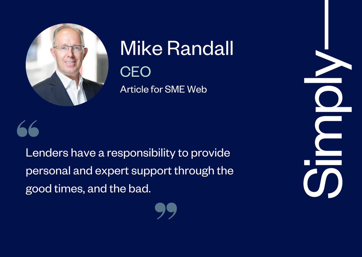 In SME Magazine this week, our CEO Mike Randall speaks about SME optimism in the face of adversity and the role specialist lending can play in enabling business growth.

Check out the full article here: bit.ly/3qxLfuG

#assetfinance #sme #smeoptimism