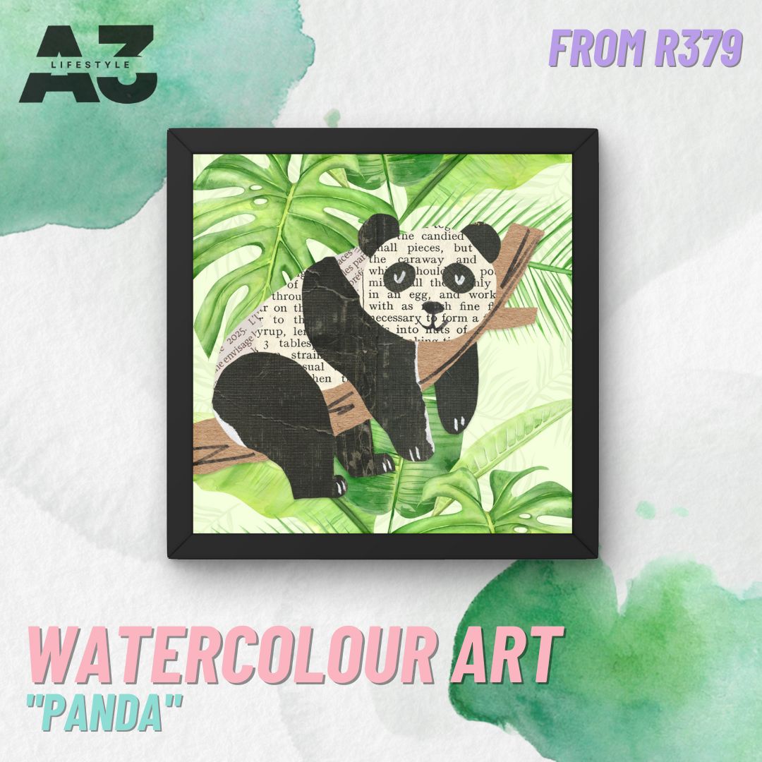 Introducing 'Panda'📷-A masterpiece from our Watercolour Collection!
𝓦𝓱𝓮𝓻𝓮 𝓦𝓱𝓲𝓶𝓼𝔂 𝓜𝓮𝓮𝓽𝓼 𝓦𝓪𝓽𝓮𝓻𝓬𝓸𝓵𝓸𝓾𝓻𝓼.
Shop Now 📷
a3lifestyle.co.za/product/newspa…
#watercolourwonder #ArtistryInNature #pandaart
