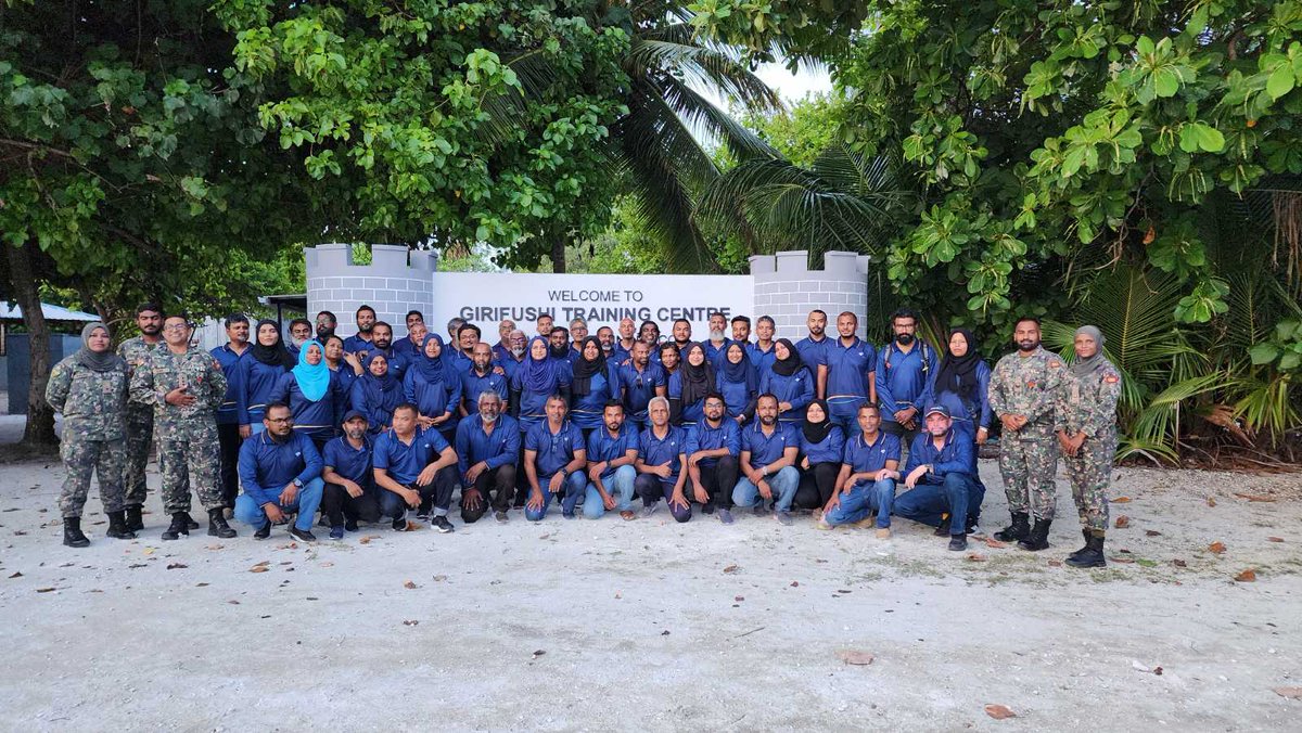 MACLmedia's tweet photo. MACL Leadership Enhancement Program held on 10 &amp; 11 Aug 2023 at Girifushi Training Centre. 

The aim of this  program was to upskill the MACL leadership on work discipline, teambuilding, time management &amp; functional leadership. This program was conducted by @MNDF_Official https://t.co/D0afT5ENhg