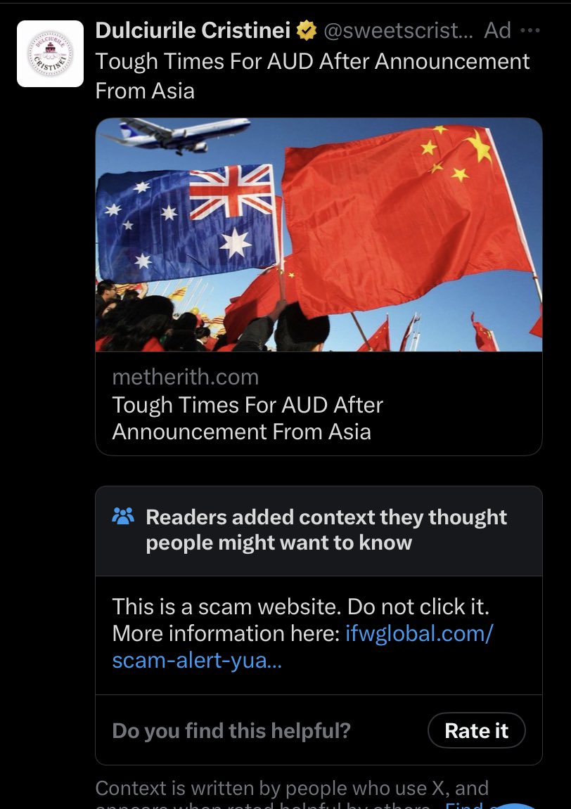 srammers's tweet photo. A scam website, but a paid ad 🤔 https://t.co/vB5j6gzVa1