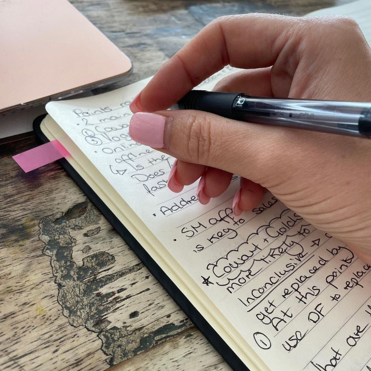 With the weather being so unpredictable, it's okay to want to stay inside just like <a href="/amie_mc_/">Amie McLoughlin</a> is in this quick snap in between studying! She is using one of our Executive Planners to do some prep work.

How have you been spending your summer? Let us know in the comments below!