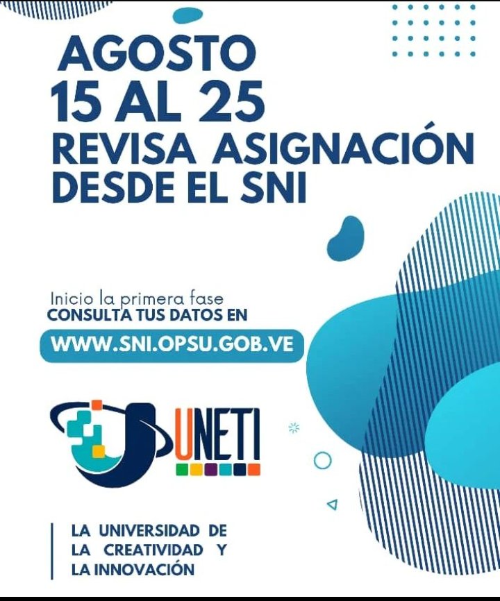 Joven aragueño ingresa sni.opsu.gob.ve y revisa tanto tus datos como la asignació, de ser necesario haz los cambios que consideres en esta primera fase #InnovarParaCrecer <a href="/NicolasMaduro/">Nicolás Maduro</a> <a href="/Soykarinacarpio/">Karina Carpio</a> <a href="/Daniel_PerdomoB/">Daniel Perdomo</a> <a href="/ssppcttaragua/">SecTelecomunicaciones_Aragua</a> <a href="/GobiernoAragua_/">Gobierno Aragua</a> <a href="/GobiernoRevenga/">𝑨𝒍𝒄𝒂𝒍𝒅𝒊́𝒂 𝒅𝒆 𝑹𝒆𝒗𝒆𝒏𝒈𝒂</a>