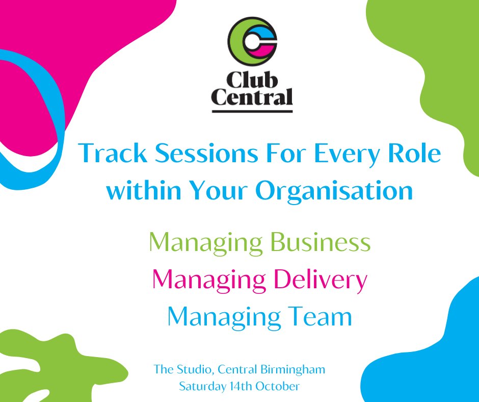The Club Central Conference has track sessions for every role within your organisation. Depending on the size of your organisation, you might do all these roles yourself, or you might be surrounded by a team with different responsibilities.
Find more at:  clubcentral.org