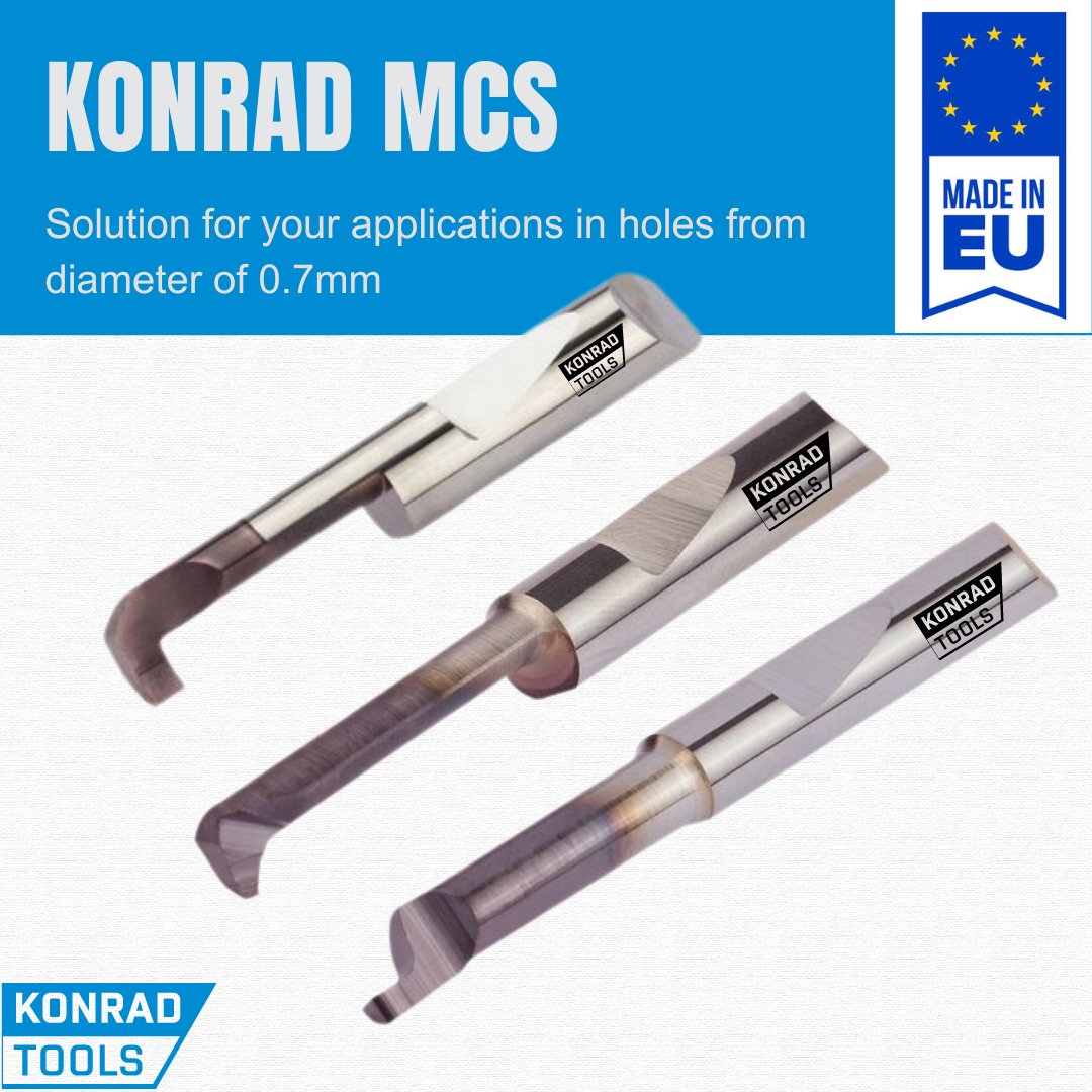 KonradTools's tweet photo. Our Konrad MCS (Mini cutting system) will help you in your applications in holes from diameters of 0.7mm to 10mm

#konradtools #cuttingtools #preciousmetals #sandvik #iscar https://t.co/HUxFnX0LiV