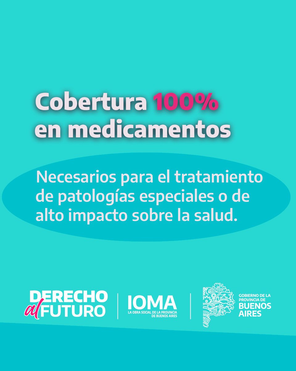 IOMAgba's tweet photo. 💊 ¿Conocés el Plan #MEPPES?
Si sos afiliada o afiliado de #IOMA, contás con COBERTURA 100% en medicamentos para el tratamiento de patologías especiales o de alto impacto sobre la salud.
👉 Ingresá a nuestra web y conocé cómo acceder. https://t.co/9HTXZbLdq5
