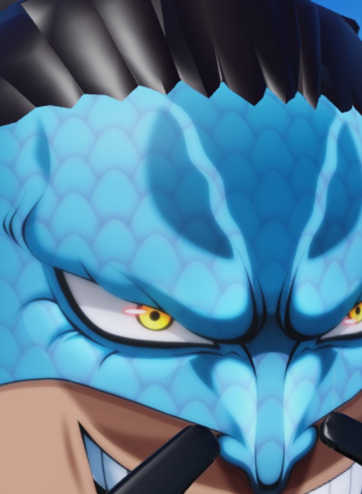 Bleebus2's tweet image. Made a face for Kaido (Hybrid) from One Piece

"Come on, I'll take you all on! No one can even lay a scratch on me!"  

 #RobloxDev #robloxart #robloxartist #roblox #RobloxArtCommissions