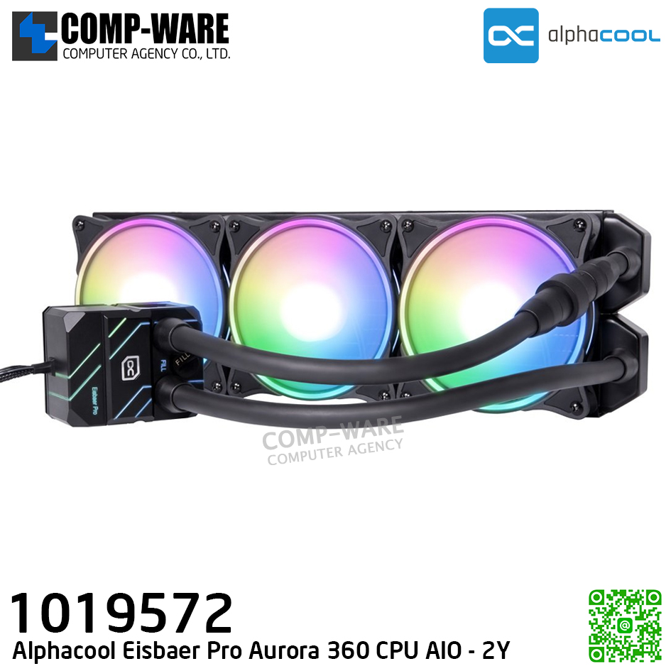 compware's tweet image. Alphacool Eisbaer Pro Aurora 360 CPU AIO - LIQUID COOLER - 1019572 - 2Y Warranty
--
สั่งซื้อได้ที่ &amp;gt;&amp;gt; compware-agency.com/p/4732
--
#compware #saimai #ร้านคอมสายไหม #อุปกรณ์คอมพิวเตอร์ #Alphacool #Liquidcooler #eisbaerproaurora360 #ชุดพัดลมระบายความร้อนซีพียู #RGB