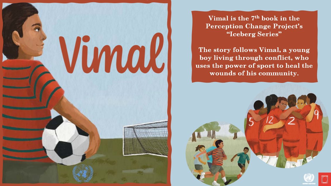 A new book by the Perception Change Project of the United Nations at Geneva: Vimal Vimal tells the story of a young boy trying to maintain peace in his community.🌍 Through sport he finds a way to rebuild trust and find hope again. Read the story here: issuu.com/perceptionchan…