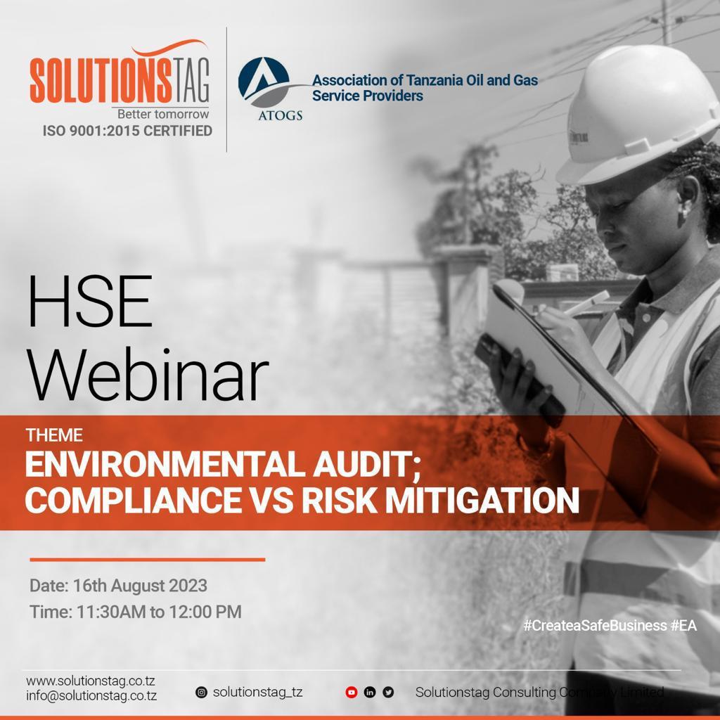 SolutionstagL's tweet photo. Acknowledging the strength and unity of togetherness in the creation of a better tomorrow. We have prepared a webinar for the Association of Tanzania Oil &amp; Gas Service Providers @atogsofficial and its members under the title Environmental Audit; Compliance vs Risk Mitigation. https://t.co/c77nw2BSYX