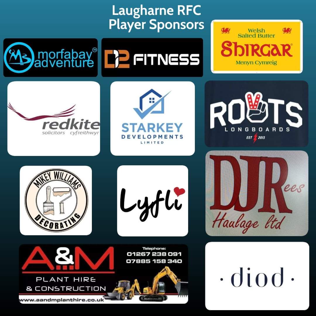 LaugharneRFC's tweet photo. 🟡LEISURE WEAR SPONSORS🔵

We as a club would like to thank the sponsors who have kindly supported each player with their funds towards leisure kit this season.

Your support is greatly appreciated and we look forward to welcoming you all during the season 👌🏉🙏 https://t.co/R7ZKBB4Wud