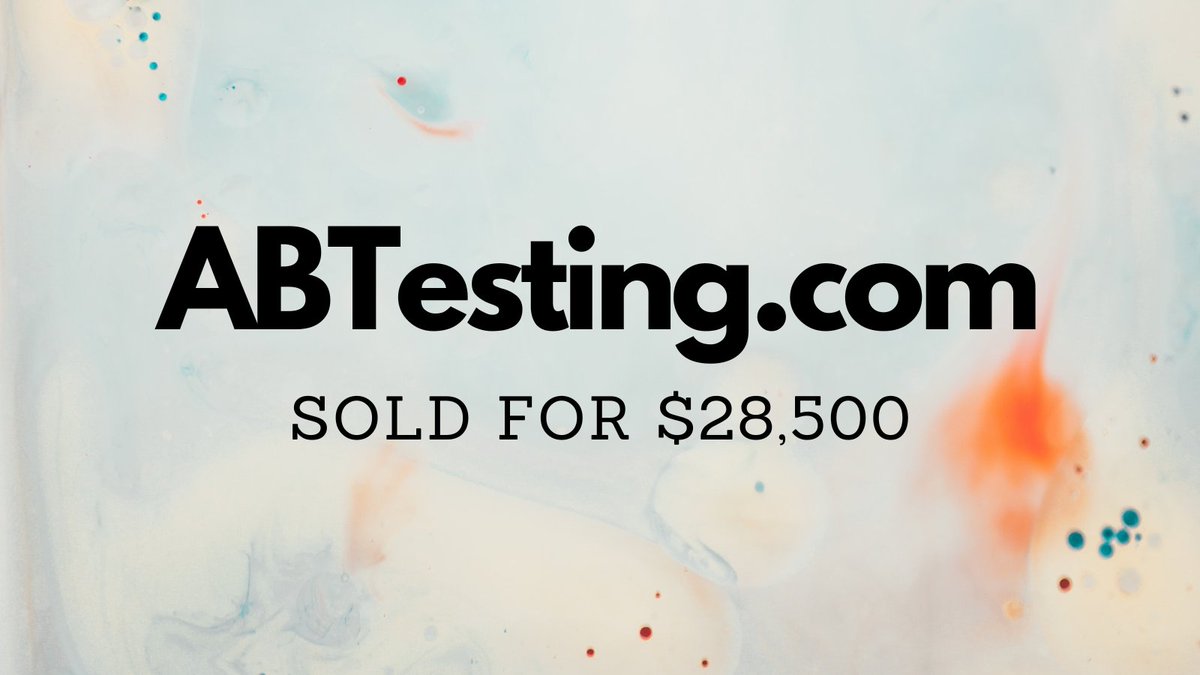 Yesterday saw $358k in domain name sales including:

$28,500 ABTesting․com
$13,650 WebAnalytics․com
$5,000 PlayDash․com
$4,021 Motivation․io
$2,800 Postale․com

Full list 👉 namebio.com/blog/daily-mar…

#Domains