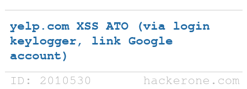 Yelp disclosed a bug submitted by <a href="/lil_endian/">Lil Endian</a>: hackerone.com/reports/2010530 #hackerone #bugbounty