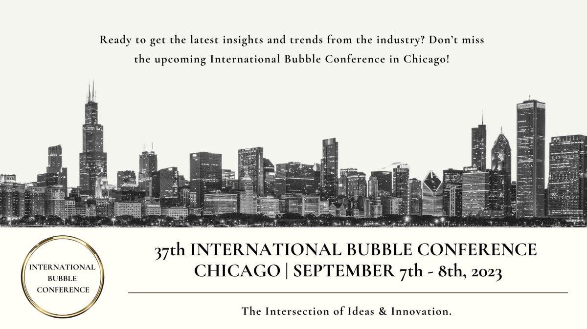 Bubbles_CEUS's tweet photo. Ready to get the latest insights and trends from the industry? Don’t miss the upcoming International Bubble Conference in Chicago! https://t.co/hDLHY7mNMk