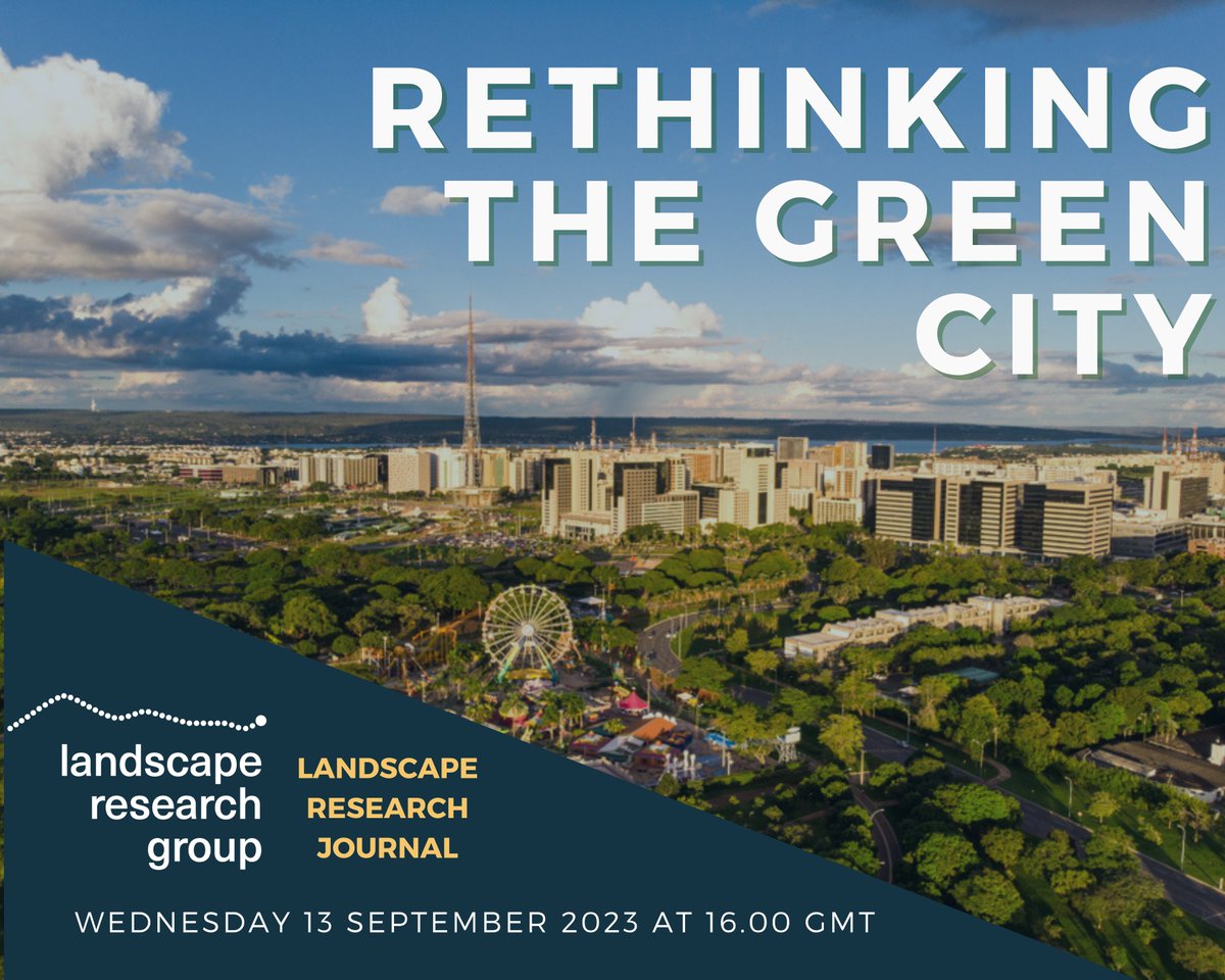 📢Celebrating our Journal's Special Issue 'Rethinking the Green City', @Mell_GIPlanning will host a panel on 13 Sept of some of its authors @hehoyle1 @llpaulabarrosll Bertie Dockerill & Camila Sant'Anna exploring changing urban landscapes in #Brazil & UK. landscaperesearch.org/event/rethinki…