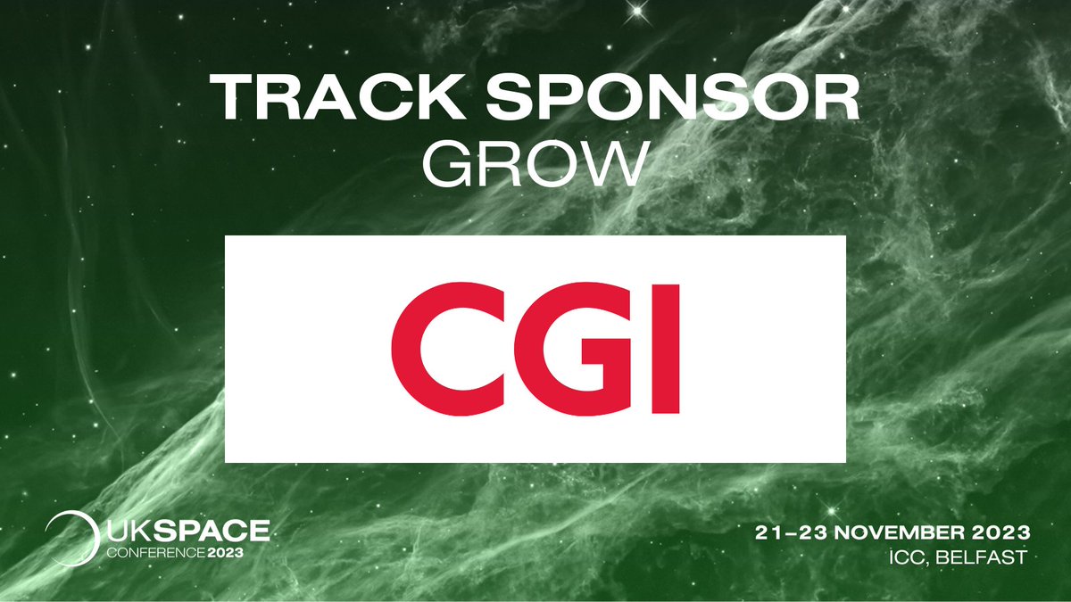 GROW and let's develop our space ecosystems and skills capability. Stepping beyond greenwashing and exploring the value and opportunities of data and AI.

Announcing our GROW Track Sponsor <a href="/CGI_UKNEWS/">CGI UK</a> 

Find out more about the #UKSC23 programme here: bit.ly/3rWwRwa