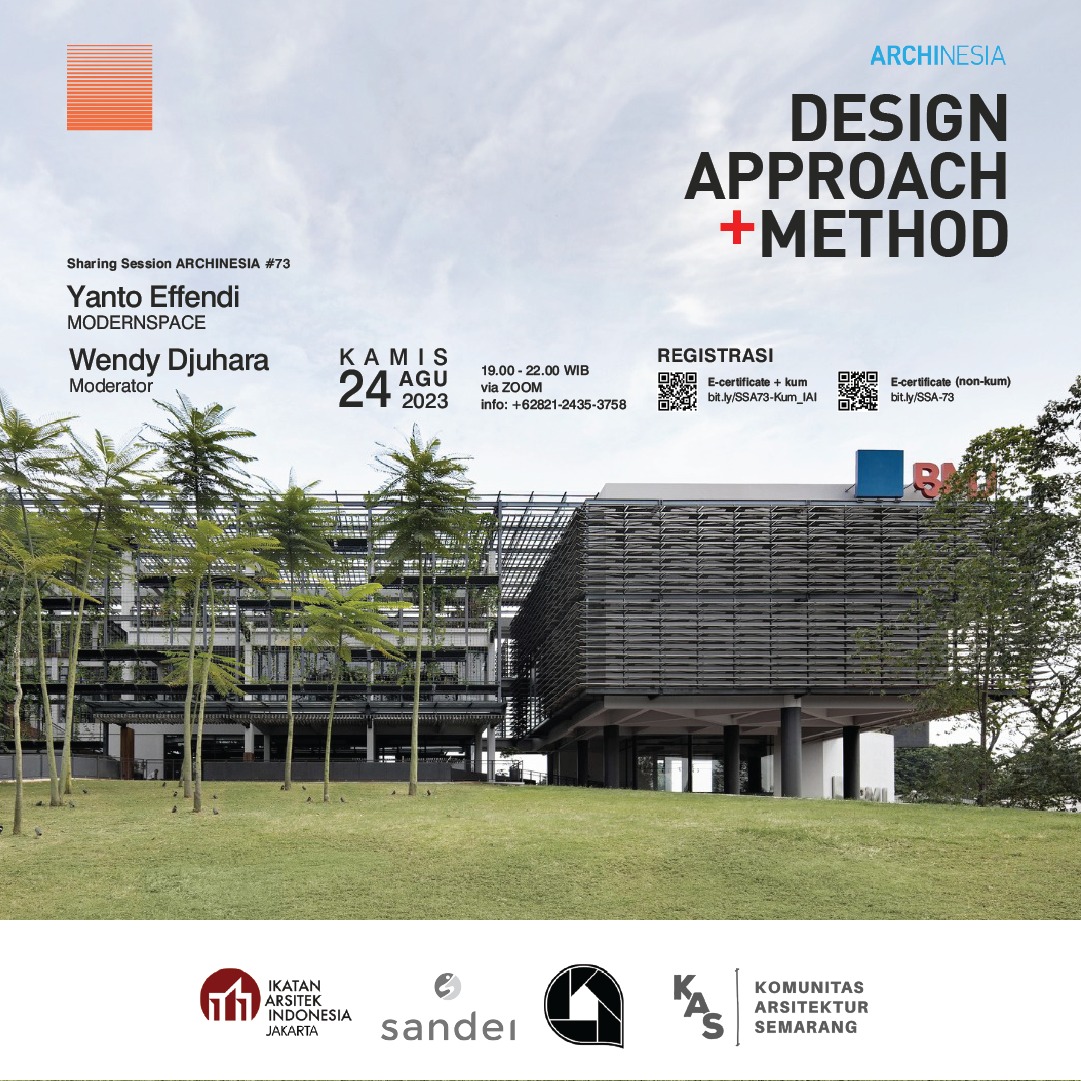 ARCHINESIA's tweet photo. SAVE THE DATE!
#archinesia #sharingsessionarchinesia
#iaawstudio #imajibooks #webinararsitektur #designapproachandmethod #designapproach #designmethod #pendekatandesain #metodedesain #arsitektur #arsitekindonesia #yantoeffendi #modernspace_design https://t.co/PvTczeaKus