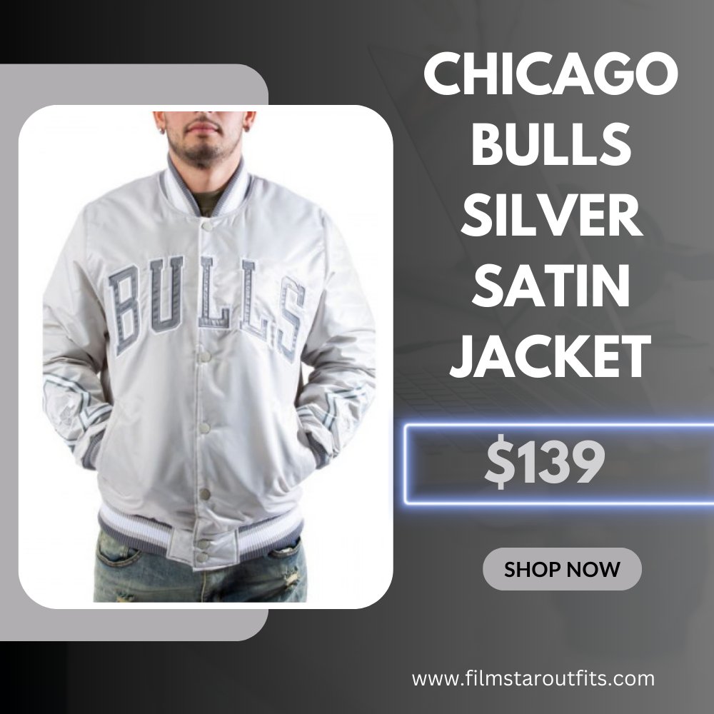 filmstaroutfits's tweet image. Chicago Bulls Silver Satin Jacket

Shop Now: bit.ly/3TIavZc
Secure Checkout 
Free Shipping Worldwide

#chicagojacket #bullsjacket #satinjacket #starterjacket #silverjacket #bomberjacket #mensjacket #fashion #outfits