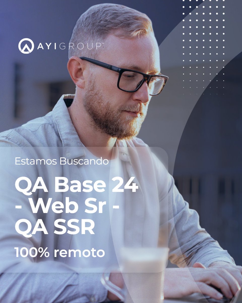 🌟🚀 ¡Oportunidad en AyiGroup! Buscamos QA Base 24-Web Sr y QA SSR. Si amas la calidad en el mundo IT y buscas crecimiento, ¡únete a nuestro equipo! 💼💡

#OportunidadLaboral #QA #Base24Web #CarreraProfesional #AyiGroup #Tecnología #Innovación #TransformandoRealidades