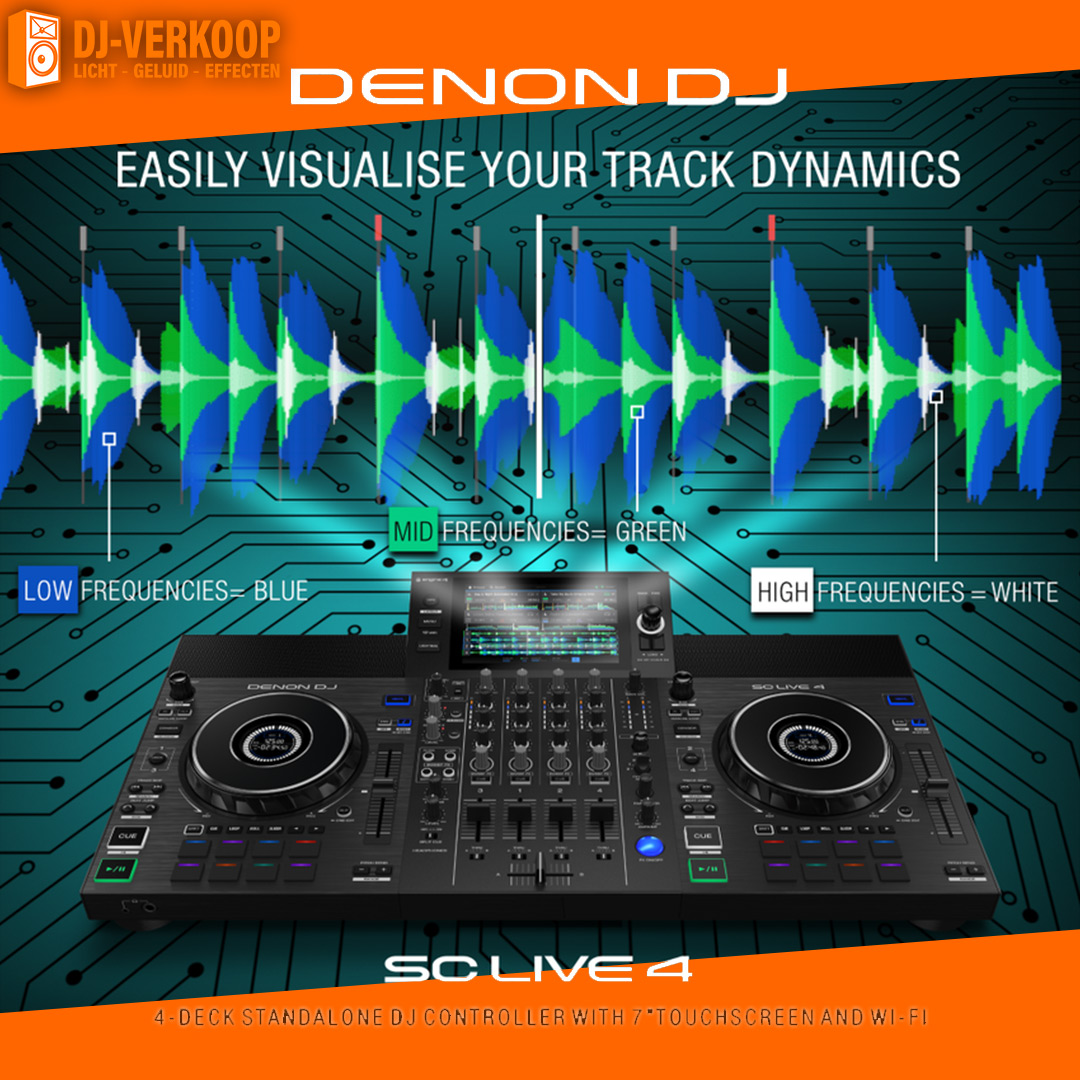 Djverkoop's tweet photo. 🎧 Ontketen je DJ-creativiteit met Denon DJ SC LIVE 2 &amp; SC LIVE 4!  🎶 Ontdek de kracht van de waveform-functie voor vloeiende mixes met  levendige kleuren. 🌊🔥 #DenonDJSCLIVE #Waveform #CreatieveMixes 🎚️🎵 https://t.co/GyAa8WLSU4 #dj #sclive #sclive2 #sclive4 https://t.co/sYu5p2pR70