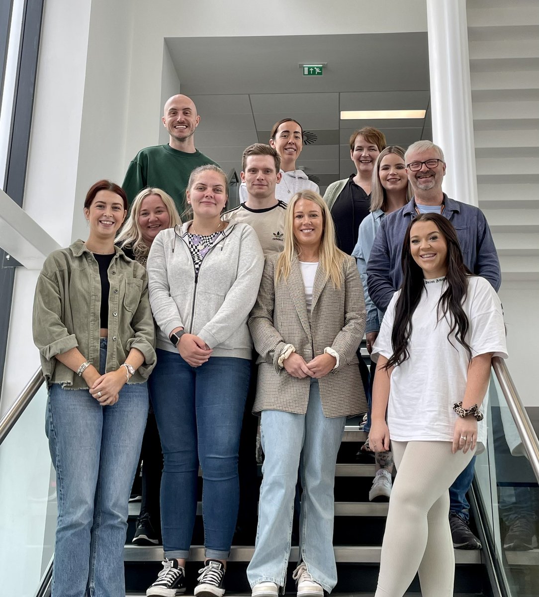 djhunter77's tweet image. Congratulations 🎉 to our @UniWestScotland MSc Adult Nursing students, attending campus for their final day before joining the workforce across #NHSScotland