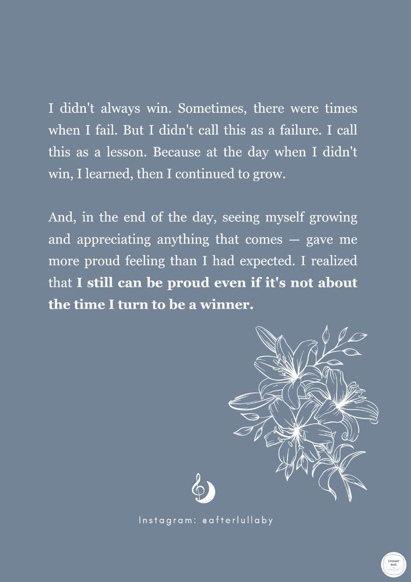 literarybase's tweet photo. karya | I win or don't, I'm proud https://t.co/dcMMQStdgN