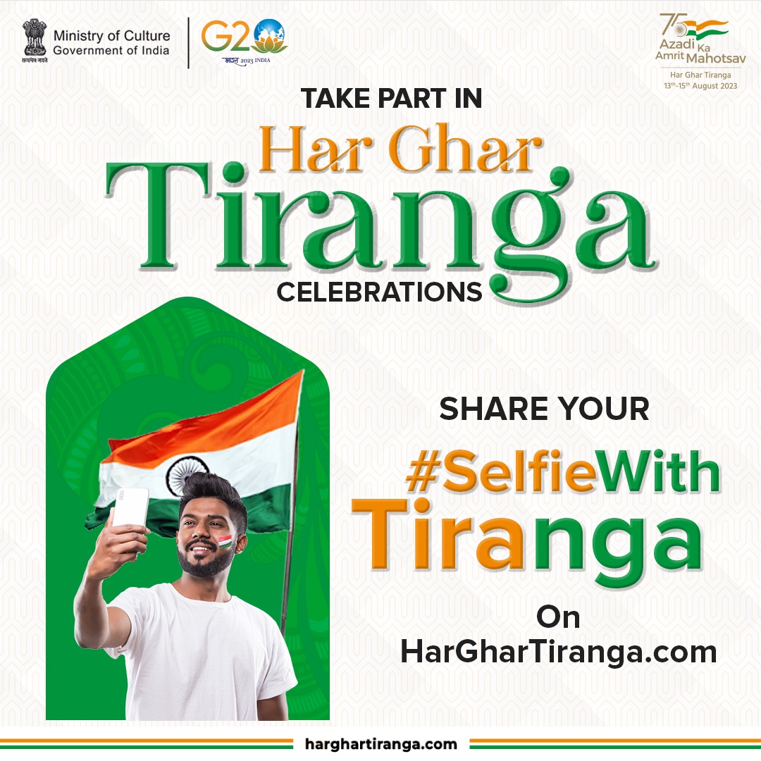 NWRailways's tweet photo. TAKE PART IN
#HarGharTiranga CELEBRATIONS SHARE YOUR #SelfieWith Tiranga On https://t.co/o3HHcLXjPo https://t.co/T5aeGrwQj7