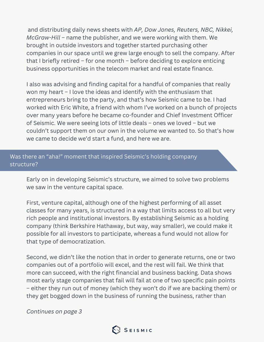 Seismic Capital Company tweet media