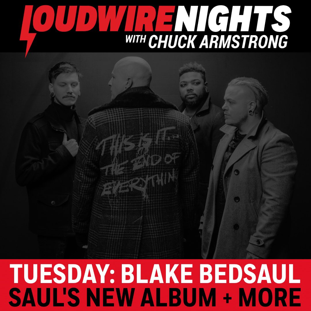 📻 On tonight’s @Loudwire Nights, Blake Bedsaul joins us to chat about @saulband’s new album, ‘This Is It...The End of Everything.’ Get details on when/where to listen: loudwire.com/category/loudw…