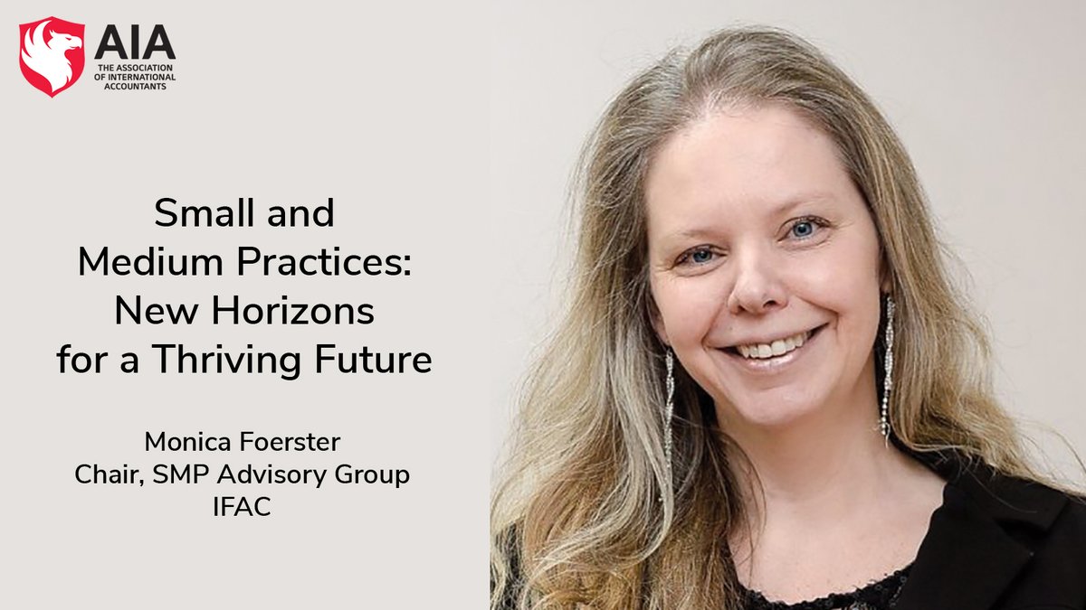Monica Foerster, Chair, IFAC Small and Medium Practices Advisory Group, examines the ever broadening horizons for the #accountancy profession and how they can build a base for a thriving future.

Read the full article 📷
aiaworldwide.com/news/news/new-…

#AIA1928 #accountant #SMP #SME