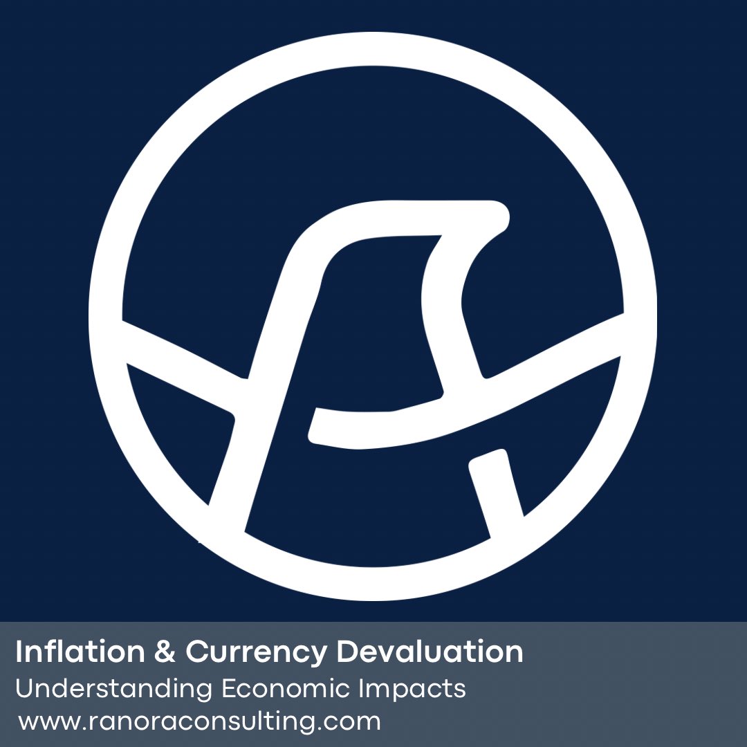 Ranora_Consult's tweet image. Demystifying finance: Learn about inflation's impact on your savings, currency devaluation's influence on trade, and strategies to adapt. Join us in navigating the financial landscape with confidence. Read more: lnkd.in/dN2fk9Si #Finance #Inflation #CurrencyDevaluation
